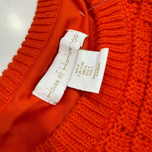 NWT - House of Harlow Orange Knit Skirt Set – Size Large - Picture 2 of 10